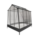 Gewächshaus Gartenhaus Treibhaus Alu - Arum I, anthracit - 2,5x1,9m GRINDI IN THE GARDEN - 11