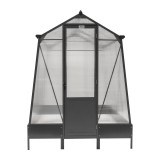 Gewächshaus Gartenhaus Treibhaus Alu - Arum I, anthracit - 2,5x1,9m GRINDI IN THE GARDEN - 12