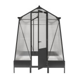 Gewächshaus Gartenhaus Treibhaus Alu - Arum I, anthracit - 2,5x1,9m GRINDI IN THE GARDEN - 13