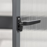 Gewächshaus Gartenhaus Treibhaus Alu - Arum I, anthracit - 2,5x1,9m GRINDI IN THE GARDEN - 3