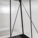 Gewächshaus Gartenhaus Treibhaus Alu - Arum I, anthracit - 2,5x1,9m GRINDI IN THE GARDEN - 4