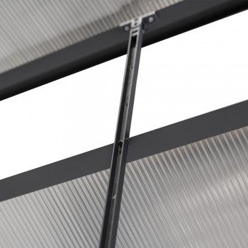 Gewächshaus Gartenhaus Treibhaus Alu - Arum I, anthracit - 2,5x1,9m GRINDI IN THE GARDEN - 5