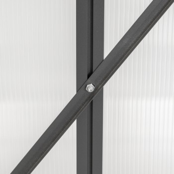 Gewächshaus Gartenhaus Treibhaus Alu - Arum I, anthracit - 2,5x1,9m GRINDI IN THE GARDEN - 16