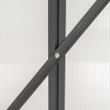 Gewächshaus Gartenhaus Treibhaus Alu - Arum I, anthracit - 2,5x1,9m GRINDI IN THE GARDEN - 16