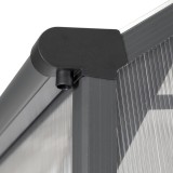 Gewächshaus Gartenhaus Treibhaus Alu - Arum I, anthracit - 2,5x1,9m GRINDI IN THE GARDEN - 6