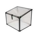 Frühbeet Treibhaus Mini Gewächshaus aus Polycarbonat - 60x51x51 - Magnolia I, schwarz GRINDI IN THE GARDEN - 1 Frühbeet Treibhaus Mini Gewächshaus aus Polycarbonat - 60x51x51 - Magnolia I, schwarz GRINDI IN THE GARDEN - 1