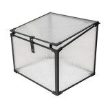 Frühbeet Treibhaus Mini Gewächshaus aus Polycarbonat - 60x51x51 - Magnolia I, schwarz GRINDI IN THE GARDEN - 3 Frühbeet Treibhaus Mini Gewächshaus aus Polycarbonat - 60x51x51 - Magnolia I, schwarz GRINDI IN THE GARDEN - 3