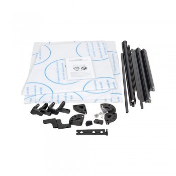 Frühbeet Treibhaus Mini Gewächshaus aus Polycarbonat - 60x51x51 - Magnolia I, schwarz GRINDI IN THE GARDEN - 9