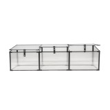 Frühbeet Treibhaus Mini Gewächshaus aus Polycarbonat - 180x51x51 - Magnolia III, schwarz GRINDI IN THE GARDEN - 10