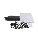 Frühbeet Treibhaus Mini Gewächshaus aus Polycarbonat - 180x51x51 - Magnolia III, schwarz GRINDI IN THE GARDEN - 12