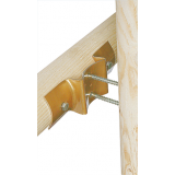 Zaun-Riegelbeschlag zum Rundhölzern - Blech Z275 verzinkt ZN 203x68 DMX - 2