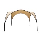 Garten Pergola Pavillon Terrassendach mit Stoffdach - Simi - beige, 3,8x3,8m GRINDI IN THE GARDEN - 2