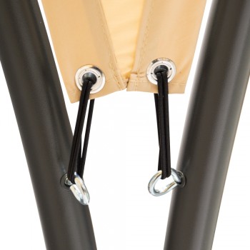 Garten Pergola Pavillon Terrassendach mit Stoffdach - Simi - beige, 3,8x3,8m GRINDI IN THE GARDEN - 6