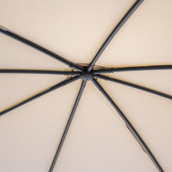 Garten Pergola Pavillon Terrassendach mit Stoffdach - Rinia - beige, 3x3m GRINDI IN THE GARDEN - 6