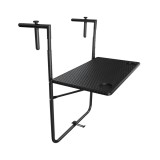 Balkon Klapptisch Hängetisch Klappbarer - SSB 4, Schwarz - 60x60x73 Grindi - 1