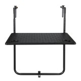 Balkon Klapptisch Hängetisch Klappbarer - SSB 4, Schwarz - 60x60x73 Grindi - 2