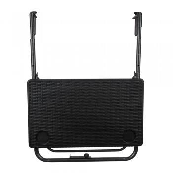 Balkon Klapptisch Hängetisch Klappbarer - SSB 4, Schwarz - 60x60x73 Grindi - 5