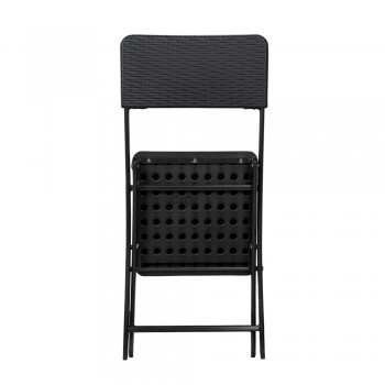 Balkonklappstuhl Klappbarer Gartenstühle - SSC 1, 2 Stück - 58x46x81, schwarz GRINDI IN THE GARDEN - 2