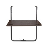Balkon Klapptisch Hängetisch Klappbarer - SSB 5, braun - 60x60x73 Grindi - 2