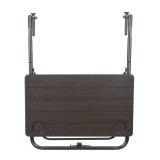 Balkon Klapptisch Hängetisch Klappbarer - SSB 5, braun - 60x60x73 Grindi - 3