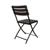 Balkonklappstuhl Klappbarer Gartenstühle - SSC 2, 2 Stück - 58x46x81, braun GRINDI IN THE GARDEN - 2