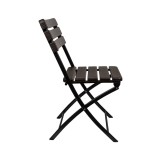 Balkonklappstuhl Klappbarer Gartenstühle - SSC 2, 2 Stück - 58x46x81, braun GRINDI IN THE GARDEN - 3