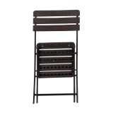 Balkonklappstuhl Klappbarer Gartenstühle - SSC 2, 2 Stück - 58x46x81, braun GRINDI IN THE GARDEN - 4