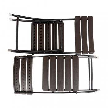 Balkonklappstuhl Klappbarer Gartenstühle - SSC 2, 2 Stück - 58x46x81, braun GRINDI IN THE GARDEN - 6