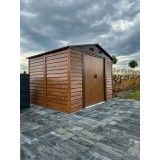 Gerätehaus Geräteschuppen Gartenhaus aus Metall - Arbor III - 238x278x215cm Grindi - 2