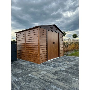 Gerätehaus Geräteschuppen Gartenhaus aus Metall - Arbor IV - 323x278x215 Grindi - 4