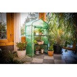 Foliengewächshaus Treibhaus Pflanzenhaus - 70x50x125 - mit 3 Gitterböden Grindi - 2