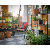 Gartenregal, Lageregal, Blumenbeet mit 4 Regalböden - GRO, 90x30x106 GRINDI IN THE GARDEN - 4