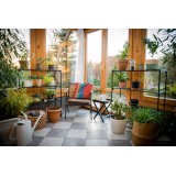 Gartenregal, Lageregal, Blumenbeet mit 4 Regalböden - GRO, 90x30x106 GRINDI IN THE GARDEN - 3