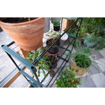 Gartenregal, Lageregal, Blumenbeet mit 4 Regalböden - GRO, 90x30x106 GRINDI IN THE GARDEN - 5