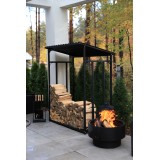 Kaminholzregal Kaminholzständer Holzaufbewahrung 110x70x145 - Rakau I Grindi - 2