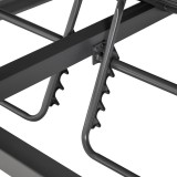 Doppel-Gartenliege mit Sonnendach, Pergola, Lounge-Pavillon  - Verula I - 195x195x195 grau GRINDI IN THE GARDEN - 8