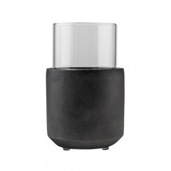 Bioethanol Tischkamin Runder Freistehender Biokamin - 12x20, LAWU I schwarz GRINDI IN THE GARDEN - 3