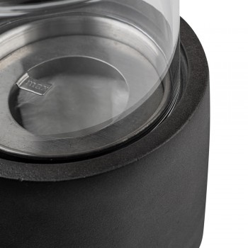 Bioethanol Tischkamin Runder Freistehender Biokamin - 12x20, LAWU I schwarz GRINDI IN THE GARDEN - 4