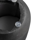 Bioethanol Tischkamin Runder Freistehender Biokamin - 12x20, LAWU I schwarz GRINDI IN THE GARDEN - 6