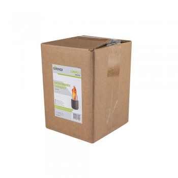 Bioethanol Tischkamin Runder Freistehender Biokamin - 12x20, LAWU I schwarz GRINDI IN THE GARDEN - 7