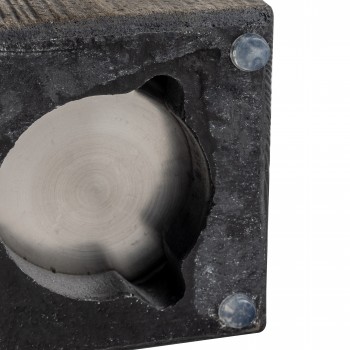 Bioethanol Tischkamin Rechteckiger Freistehender Biokamin - 12x20, LAWU II Holzimitat GRINDI IN THE GARDEN - 6