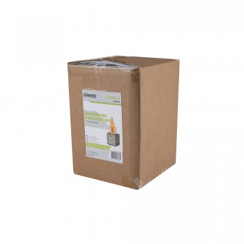 Bioethanol Tischkamin Rechteckiger Freistehender Biokamin - 12x20, LAWU II Holzimitat GRINDI IN THE GARDEN - 7