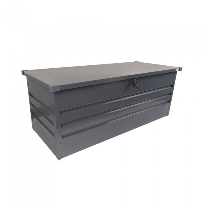 Metall-Gartenbox Kissenbox Auflagenbox 600l - 165x70x62 - Orto II Grindi - 1