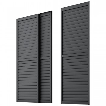 Schiebewandlamellen Lamellenwand für Kea-Pergola - grau GRINDI IN THE GARDEN - 7