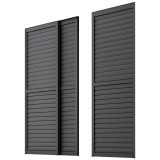 Schiebewandlamellen Lamellenwand für Kea-Pergola - grau GRINDI IN THE GARDEN - 7