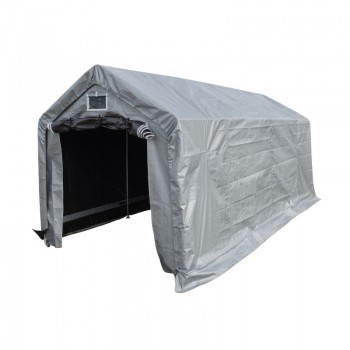 Garagenzelt Carport PE 300x400x274 grau - NG 1 GRINDI IN THE GARDEN - 1