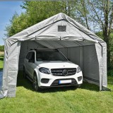 Garagenzelt Carport PE 400x600x305 grau - NG 4 GRINDI IN THE GARDEN - 4
