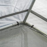 Garagenzelt Carport PE 400x800x305 grau - NG 5 GRINDI IN THE GARDEN - 15