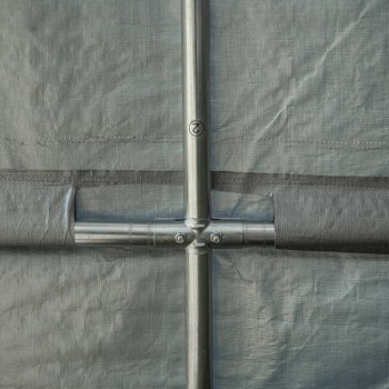 Garagenzelt Carport PE 400x800x305 grau - NG 5 GRINDI IN THE GARDEN - 14