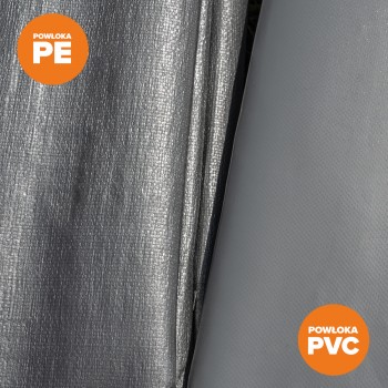 Garagenzelt Carport PE 400x800x305 grau - NG 5 GRINDI IN THE GARDEN - 16